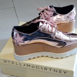 Platform oxford rose gold stella mccartney